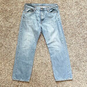 Levi’s 569 Loose Straight Jeans Mens Baggy Light Wash Y2K Fit 36x32
